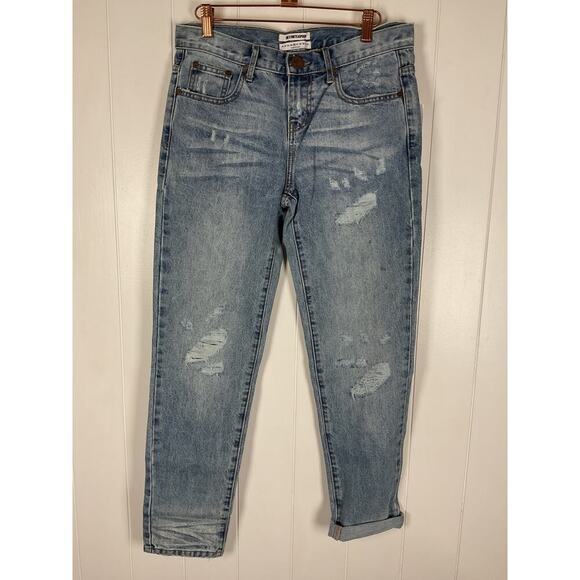 One x OneTeaspoon Womens Awesome Baggies Low Waist Med Rise Relaxed Leg Jeans 26 - Picture 1 of 9